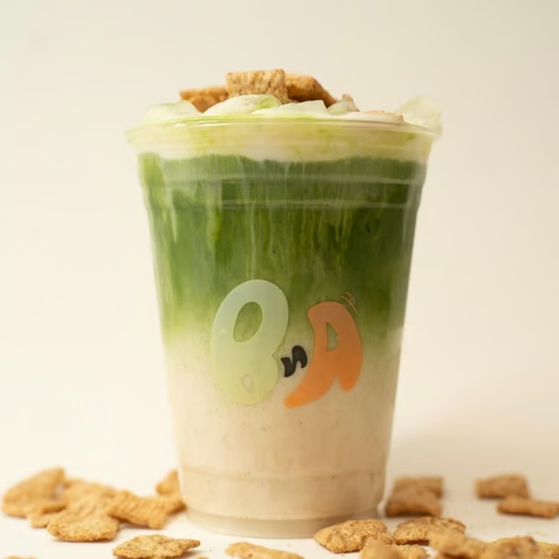 Cinnamon Toast Crunch Matcha Latte