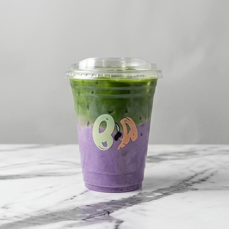 Ube Matcha Latte